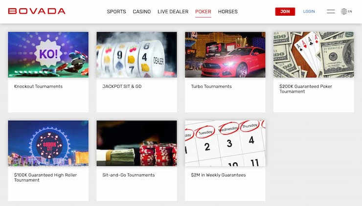 Bovada Omaha Poker Online Site