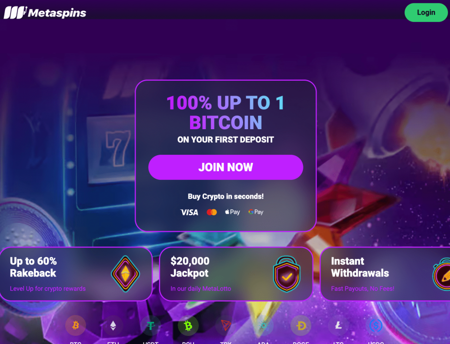 Visit Metaspins casino
