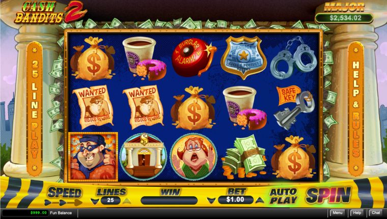 Cash Bandits 2 online slots