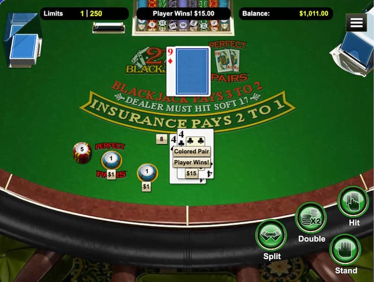 Blackjack Side Bets Perfect Pairs