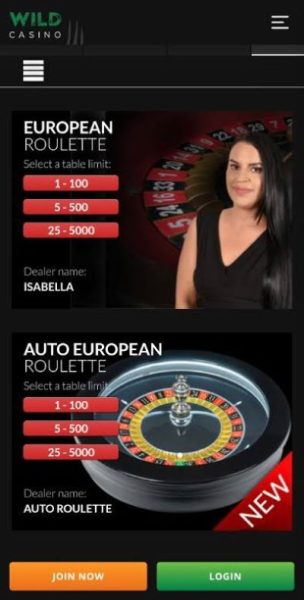 Wild Casino Mobile