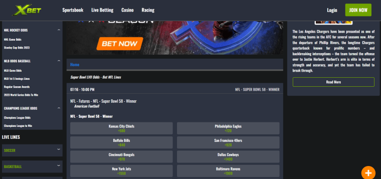 XBet football