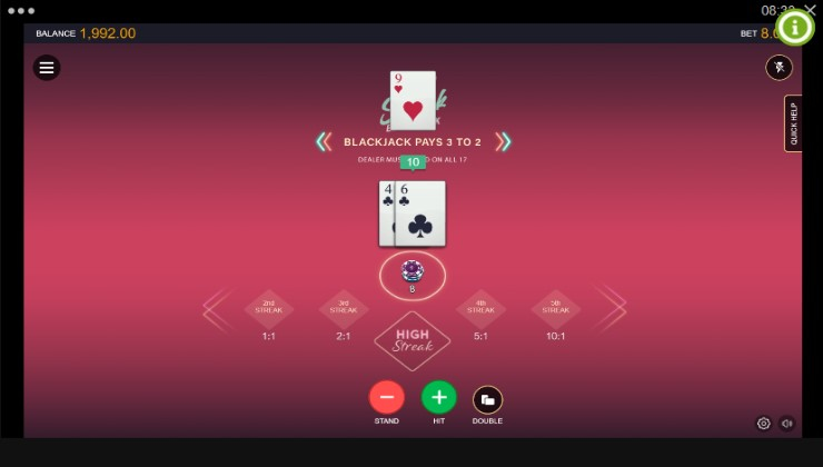 blackjack martingale system