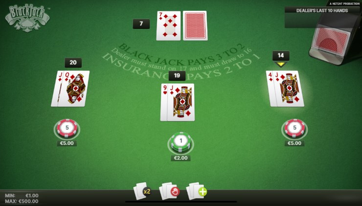 blackjack card values