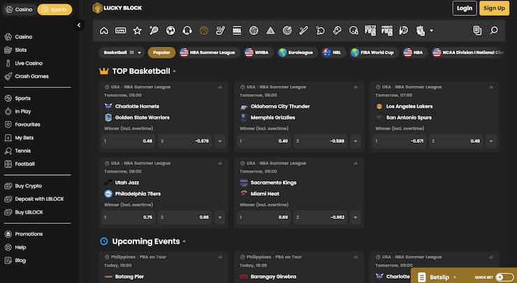Luckyblock sportsbook new