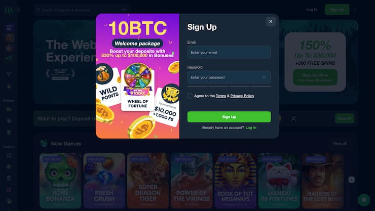 Wild.io No Account Casino