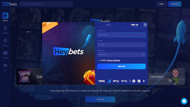 Heybets No Account Casino