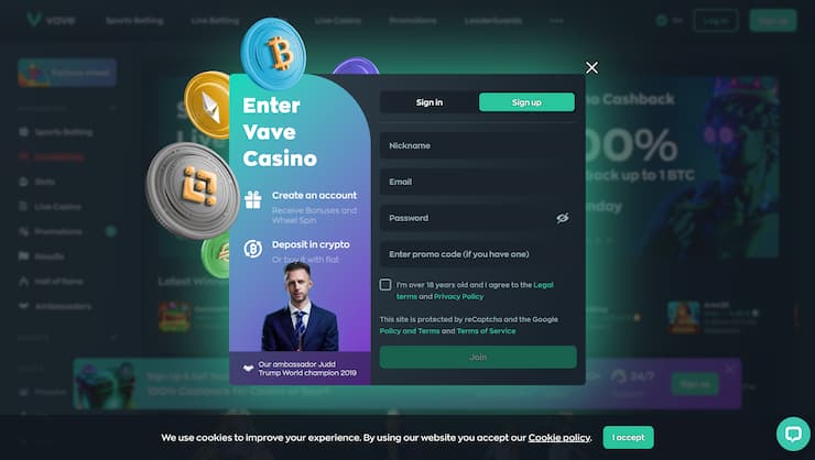 Vave No Account Casino