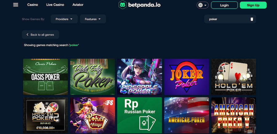BetPanda Poker Games