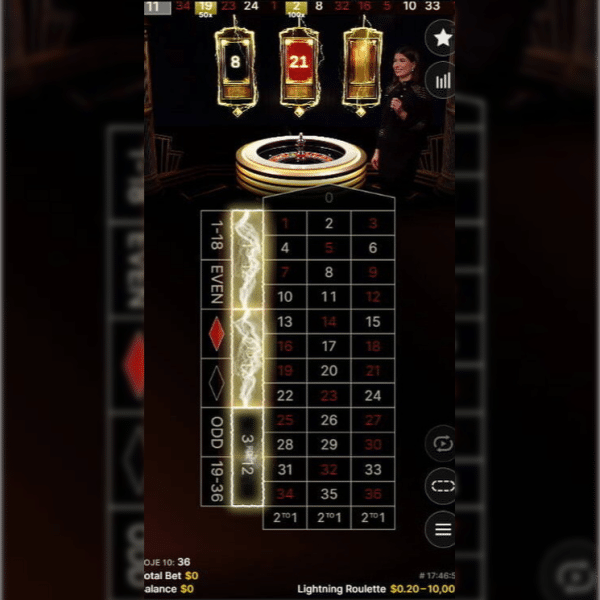 Lightning Roulette Telegram Game Screenshot