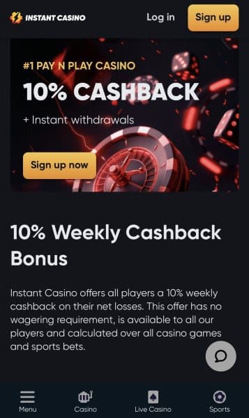 instant casino